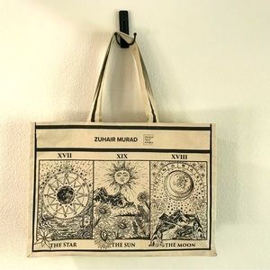 Zuhair murad in collaboration with Qatar Airways fabric tote bag